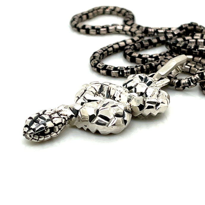 Faceted Snake Pendant