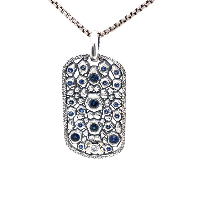 Sapphire Petram Dog Tag